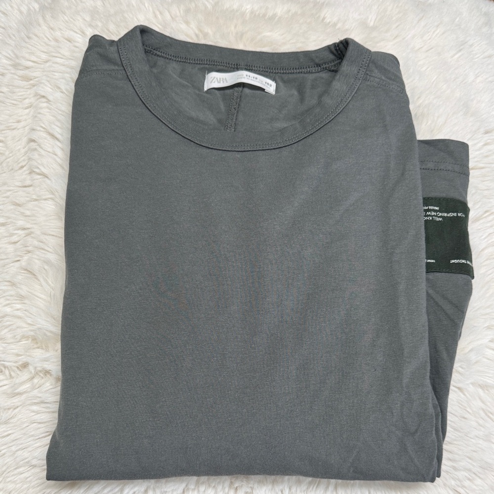 Zara Boys Gray T-Shirt